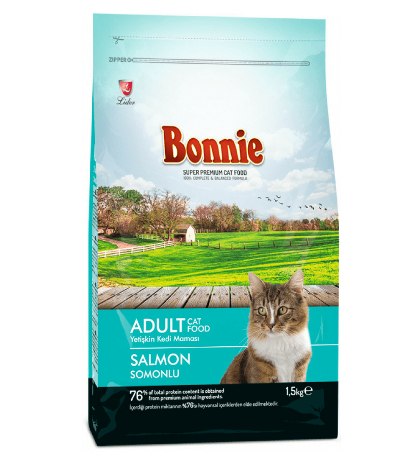 Bonnie Adult Cat Food – Salmon 1.5kg