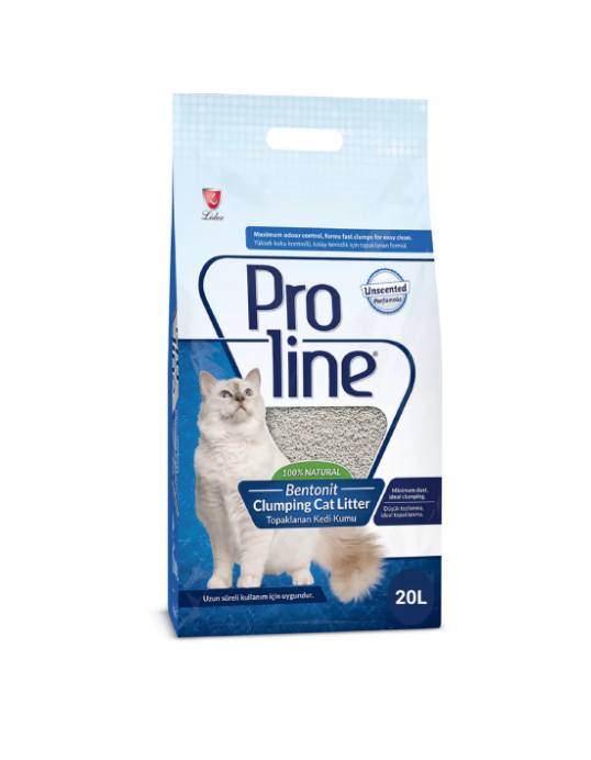 Proline Bentonite Clumping Cat Litter Odourless 20L
