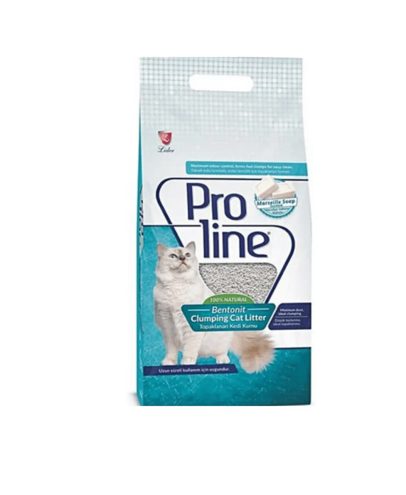 Proline Bentonite Clumping Cat Litter – Marseille Soap Scented 10l
