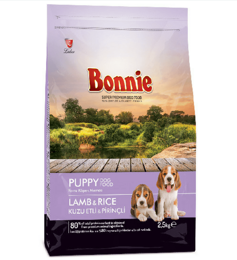 Bonnie Puppy Food – Lamb and Rice 2.5kg