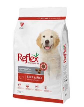 Reflex Premium Puppy Food – Beef & Rice 3kg