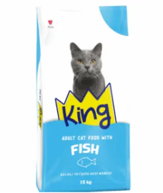 King Plus Adult Cat Food – Fish 15kg