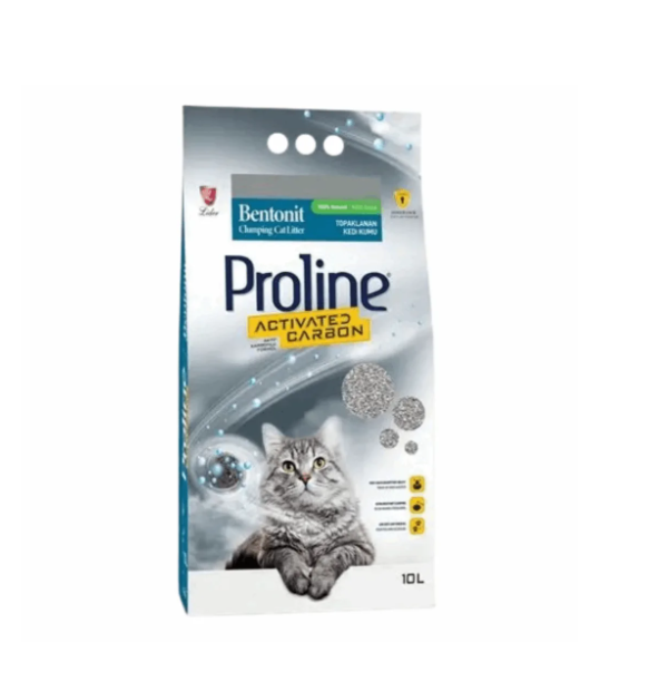 Proline Bentonite Clumping Activated Carbon Cat Litter -10L