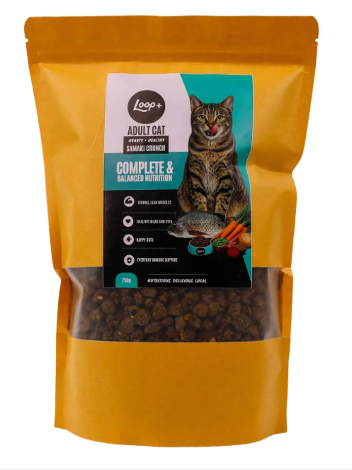 Pack of 3: Loop Samaki Crunch Cat Food – 750g
